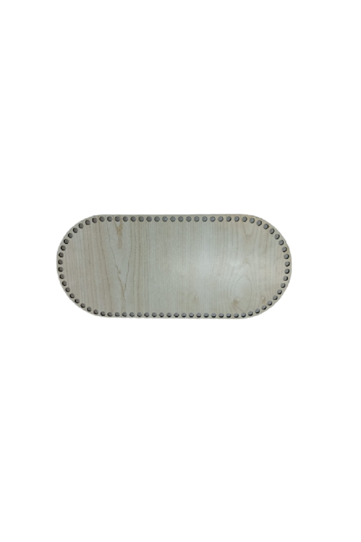 3mm 30 X 18 Wooden Oval Basket Tray Knitting Plate Perforated Base Crochet Basket Stroller Base