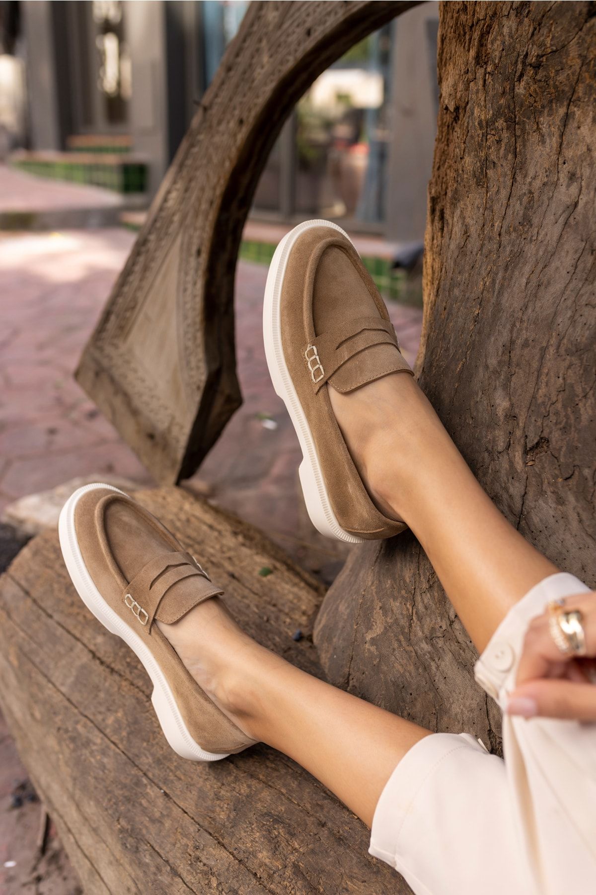 ANGELİNA JONES-حذاء لوفر نسائي من Dream Desert Tan Eva Sole 2