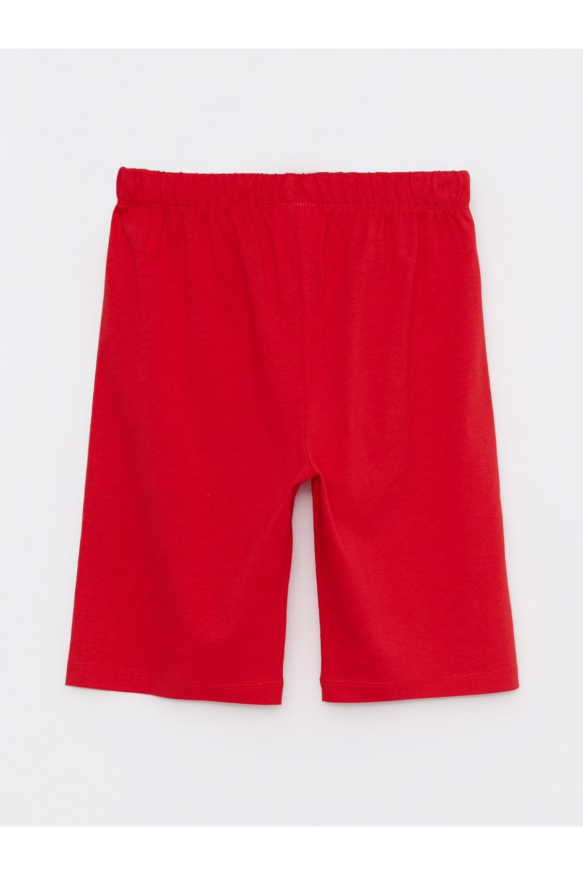 LC Waikiki-Elastic Waist Printed Cotton Boys' Pajama Shorts 2-Piece 3