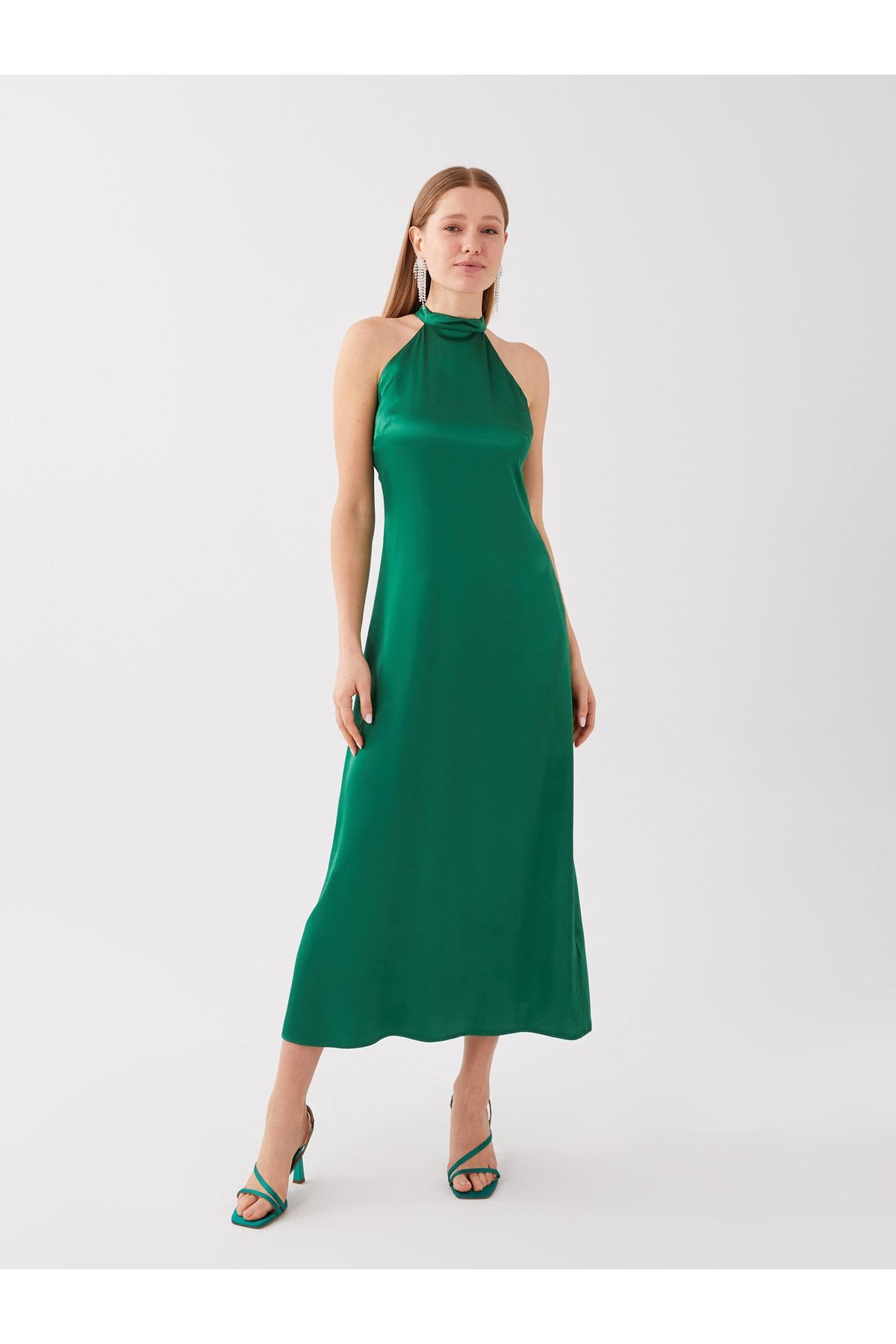 LC Waikiki Kleid Orange A-Linie Fast ausverkauft