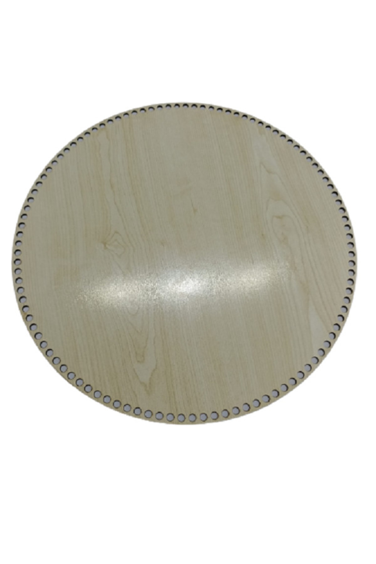 3mm 30 Cm Wooden Round Basket Tray Knitting Plate Underplate Perforated Base Crochet Basket Base