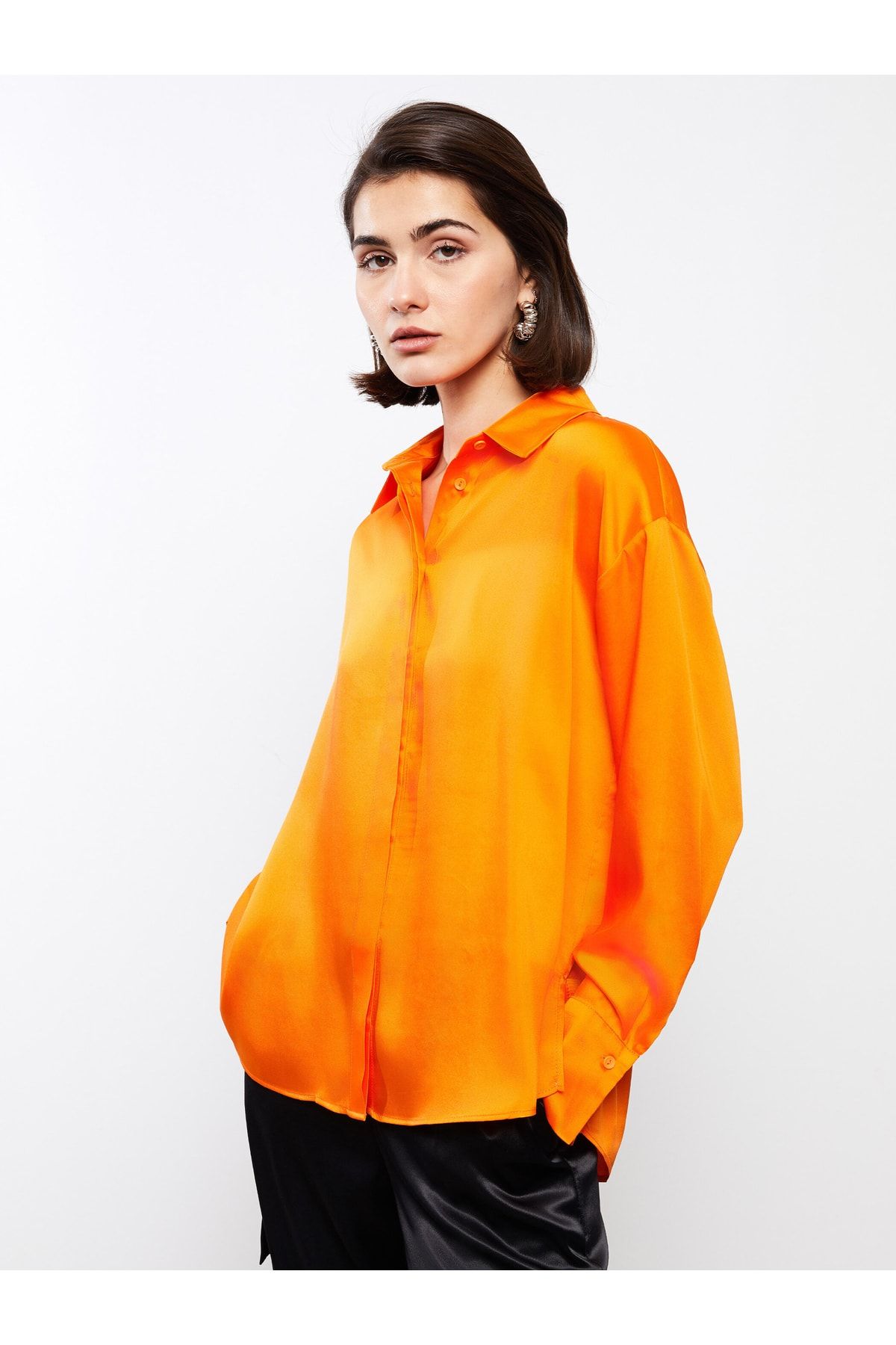 LC Waikiki Hemd Orange Oversized