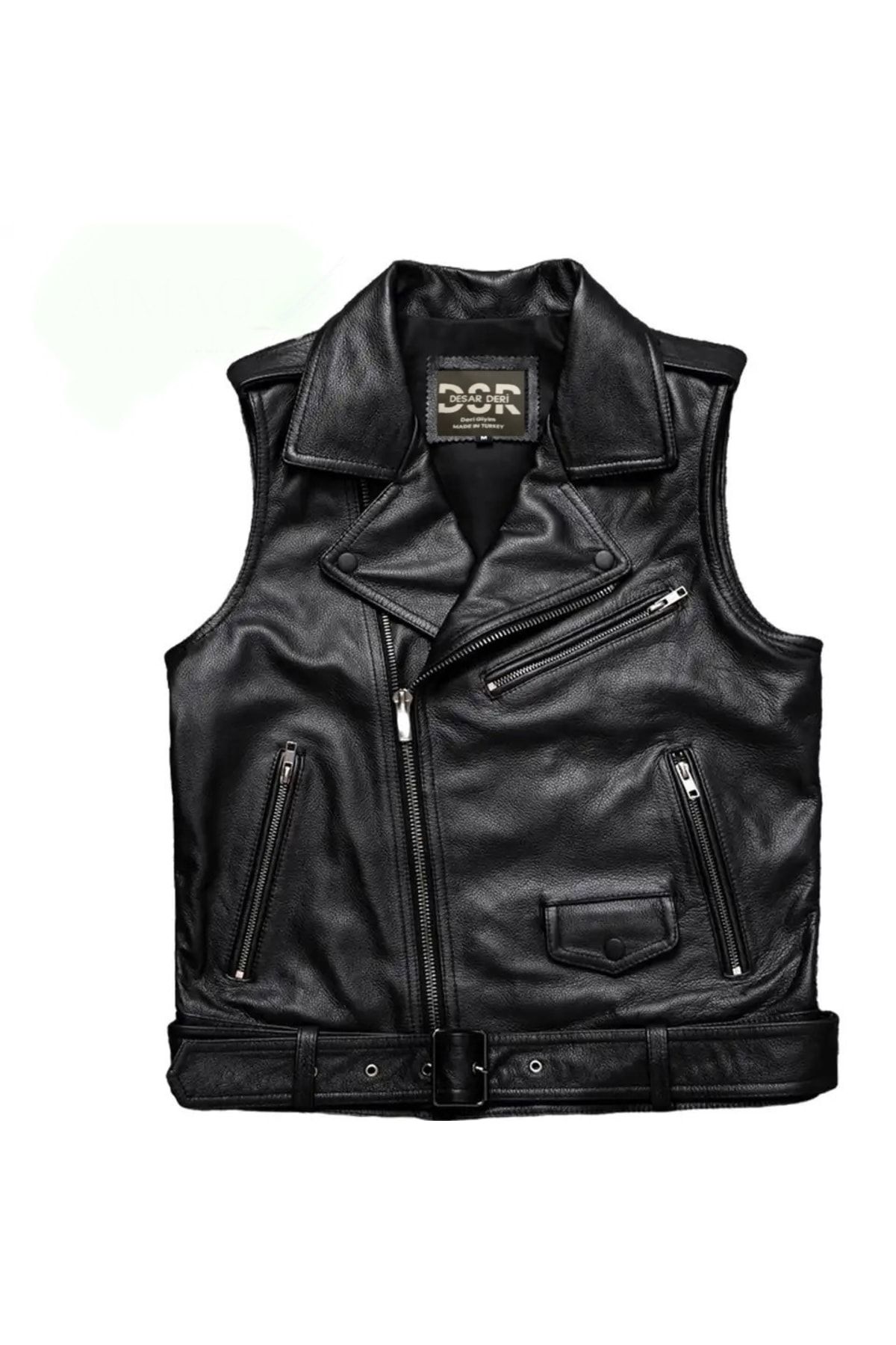 DESAR Кожаный жилет VEST 1001