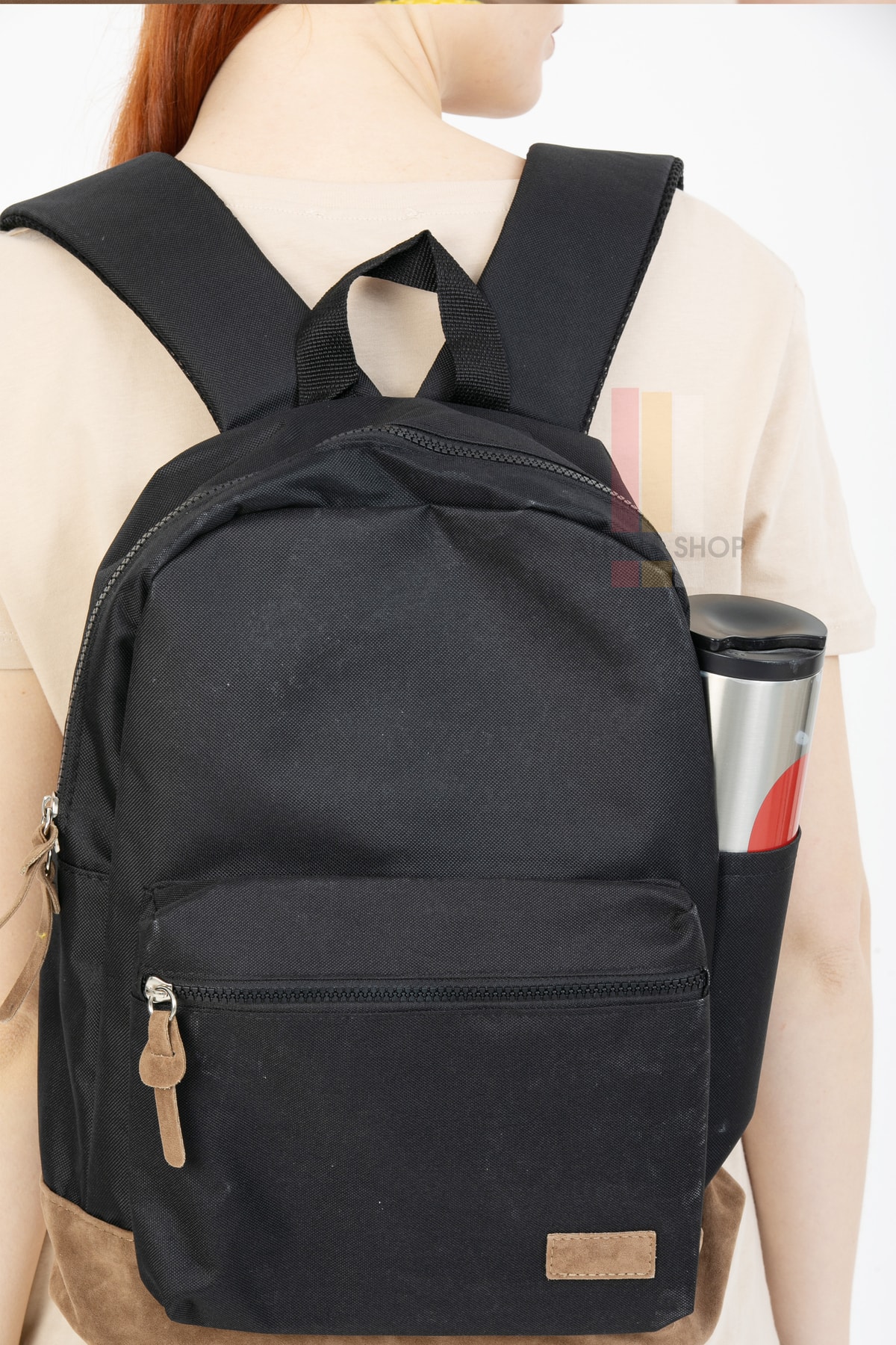 کوله پشتی زنانه قهوه ای QBAG | ASOSM1 اورجینال - تصویر 3