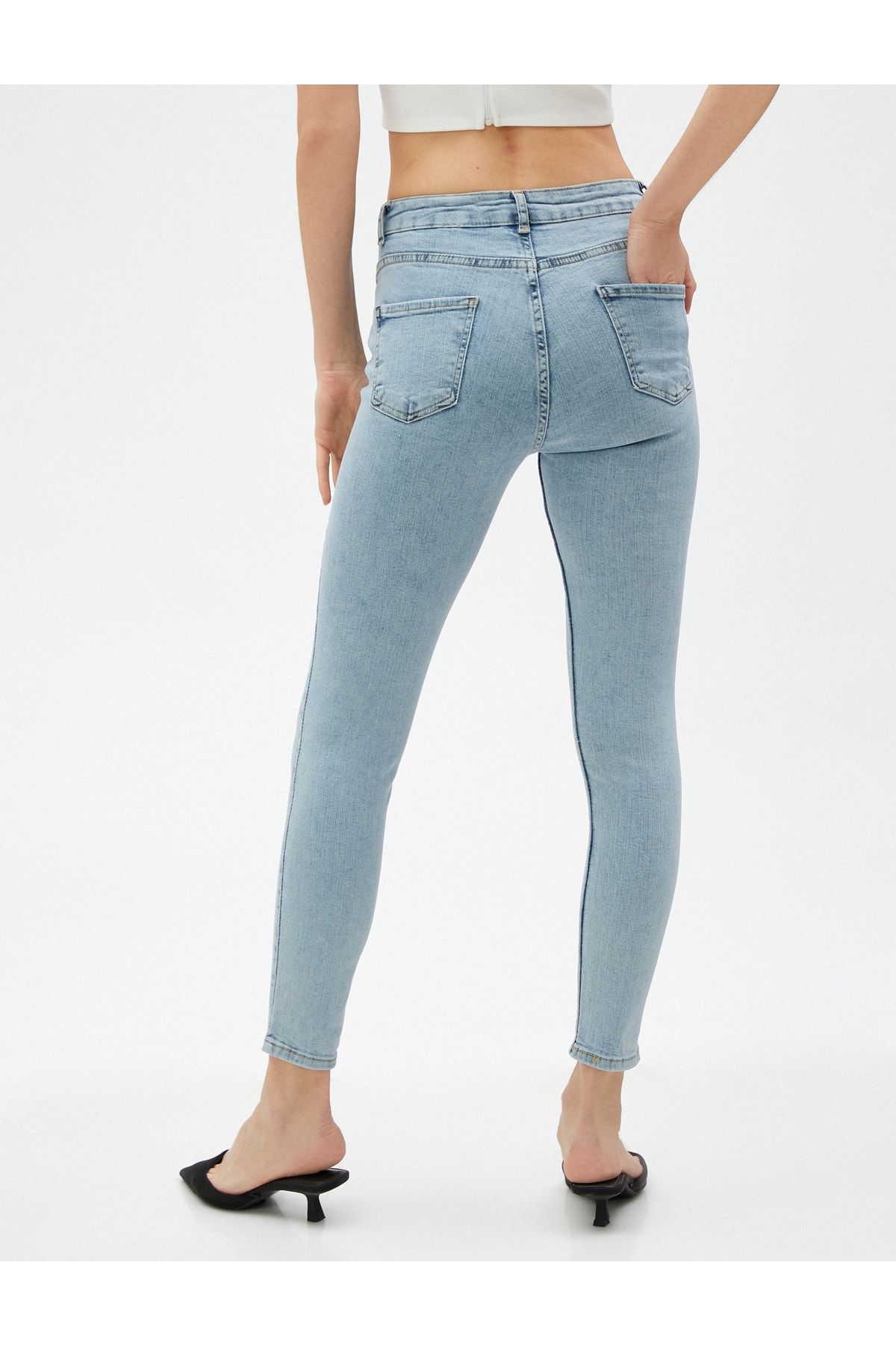 Koton Skinny Jeans Slim Fit کمر بلند - Carمردانه Jean