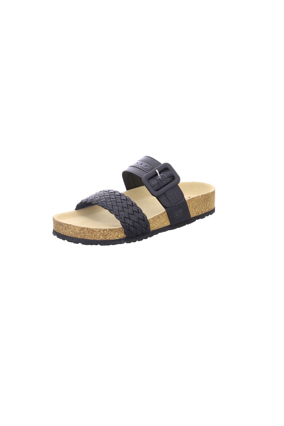 Rieker Sandalette Schwarz Flacher Absatz
