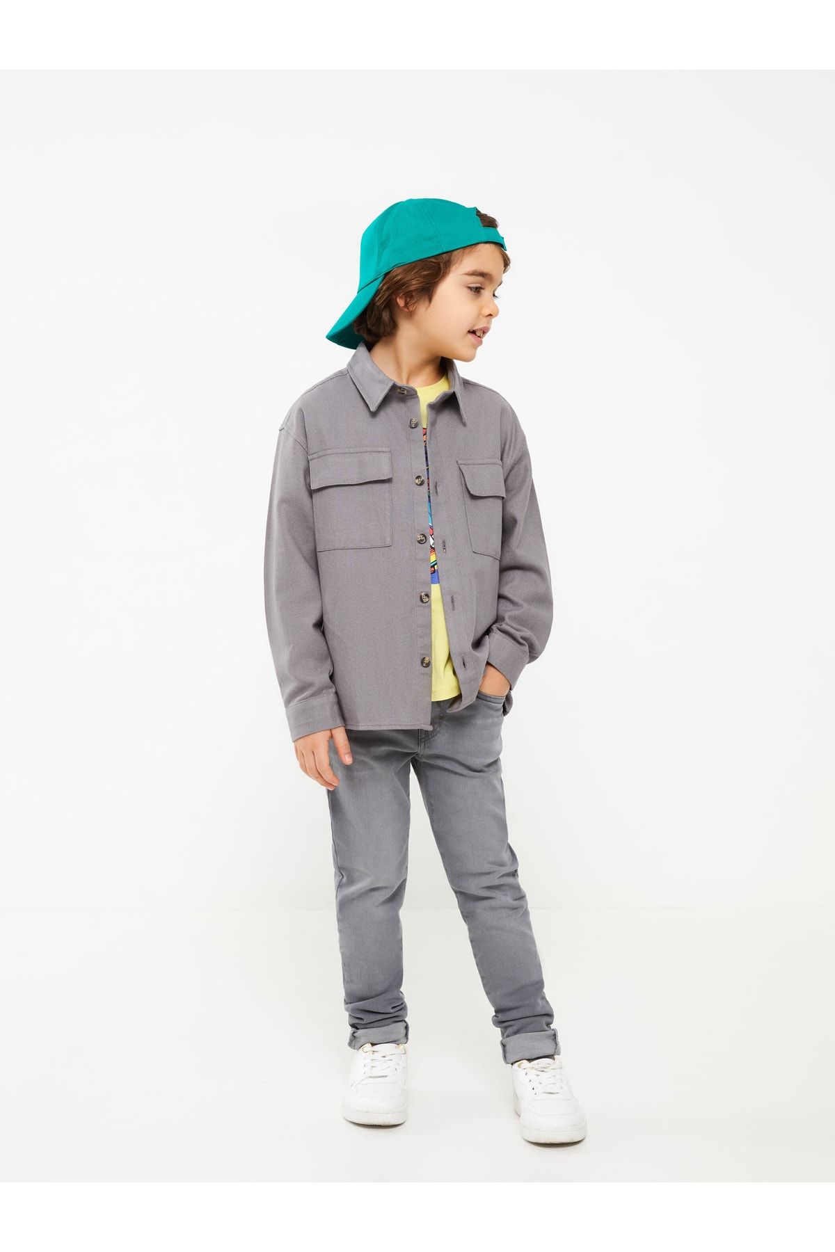 LC Waikiki Jeans Grau Skinny
