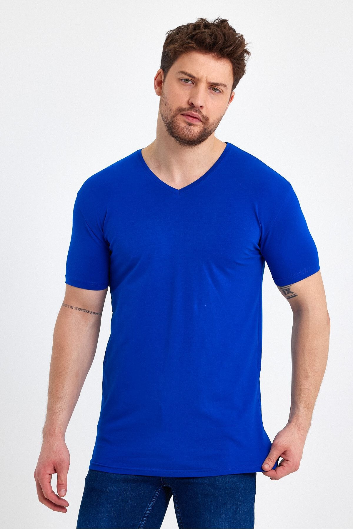 GENIUS T-Shirt Dunkelblau Regular Fit