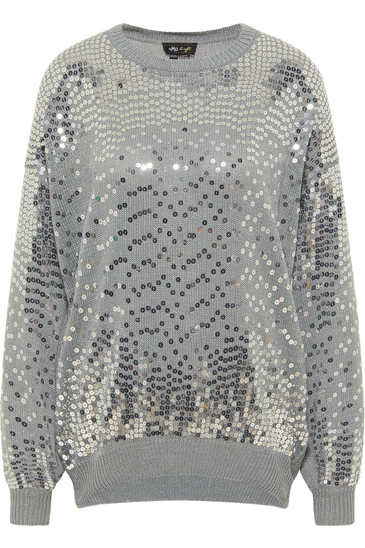 myMo Pullover Grau Regular Fit Fast ausverkauft