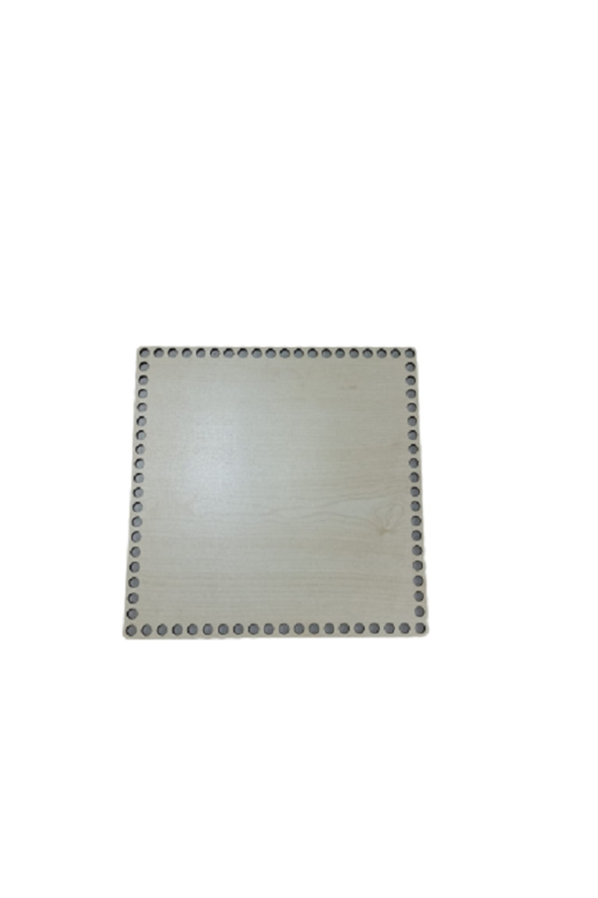 3mm 20 X 20 Wooden Square Basket Tray Knitting Plate Perforated Base Crochet Basket Underplate Base