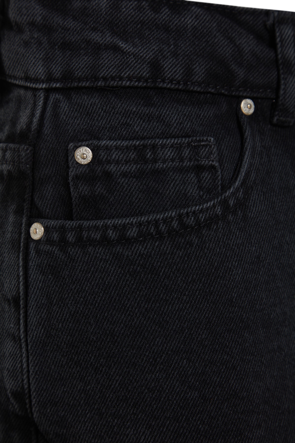 Trendyolmilla  Siyah More Sustainable Mini Denim Şort Etek TWOSS23SR00190 - Görsel 9