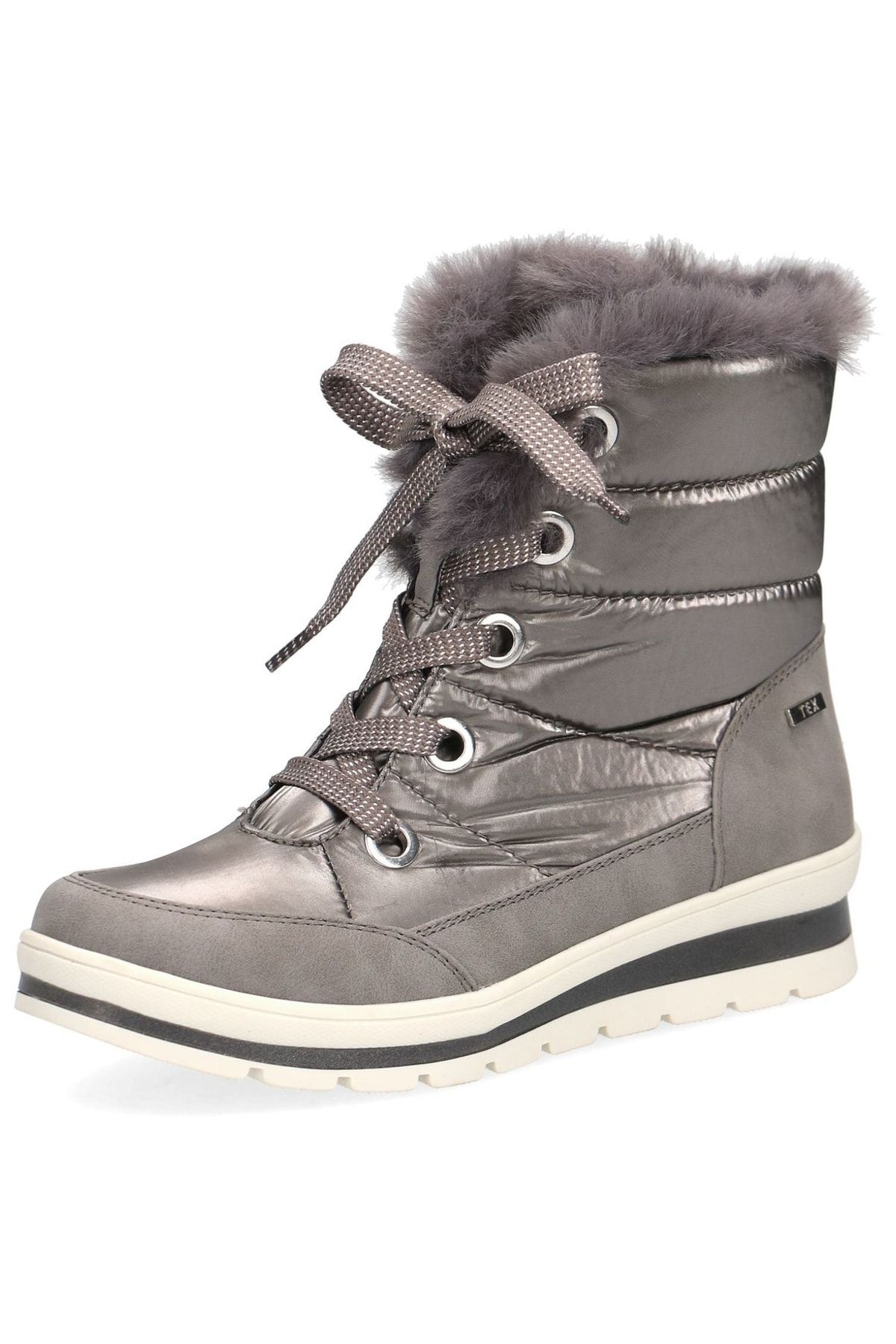 Caprice Stiefelette Beige Flacher Absatz