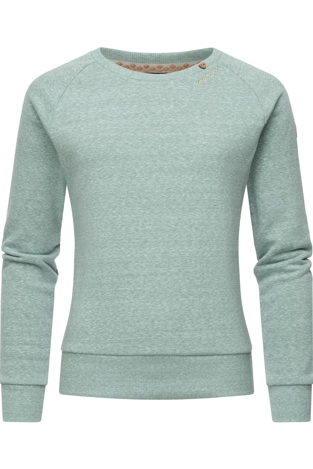 Ragwear Sweatshirt Grün Figurbetont