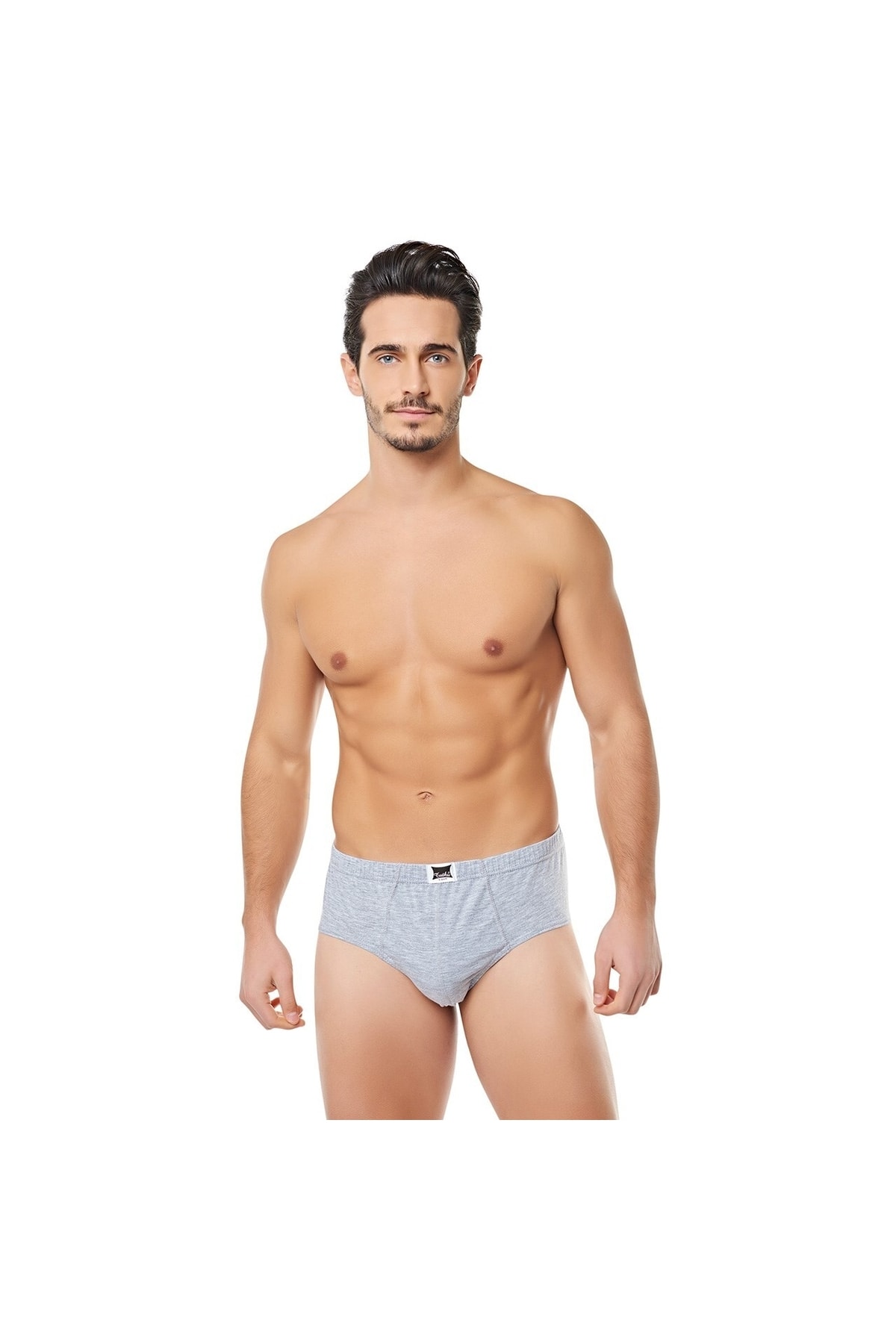 Tutku Erkek Kom Slip Kilot 12'li Gri