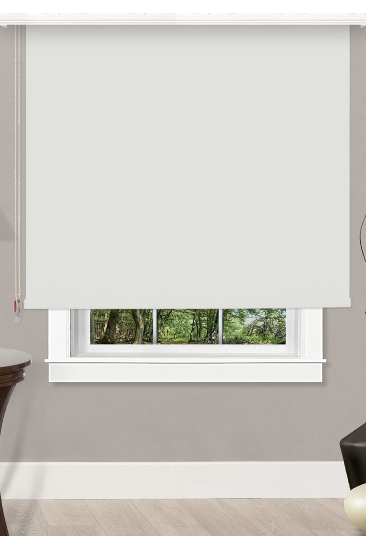 Brilliant Roller Blind Thick Matte Fabric Off-White(ECRU) Color A Quality Home ,office Aluminum System