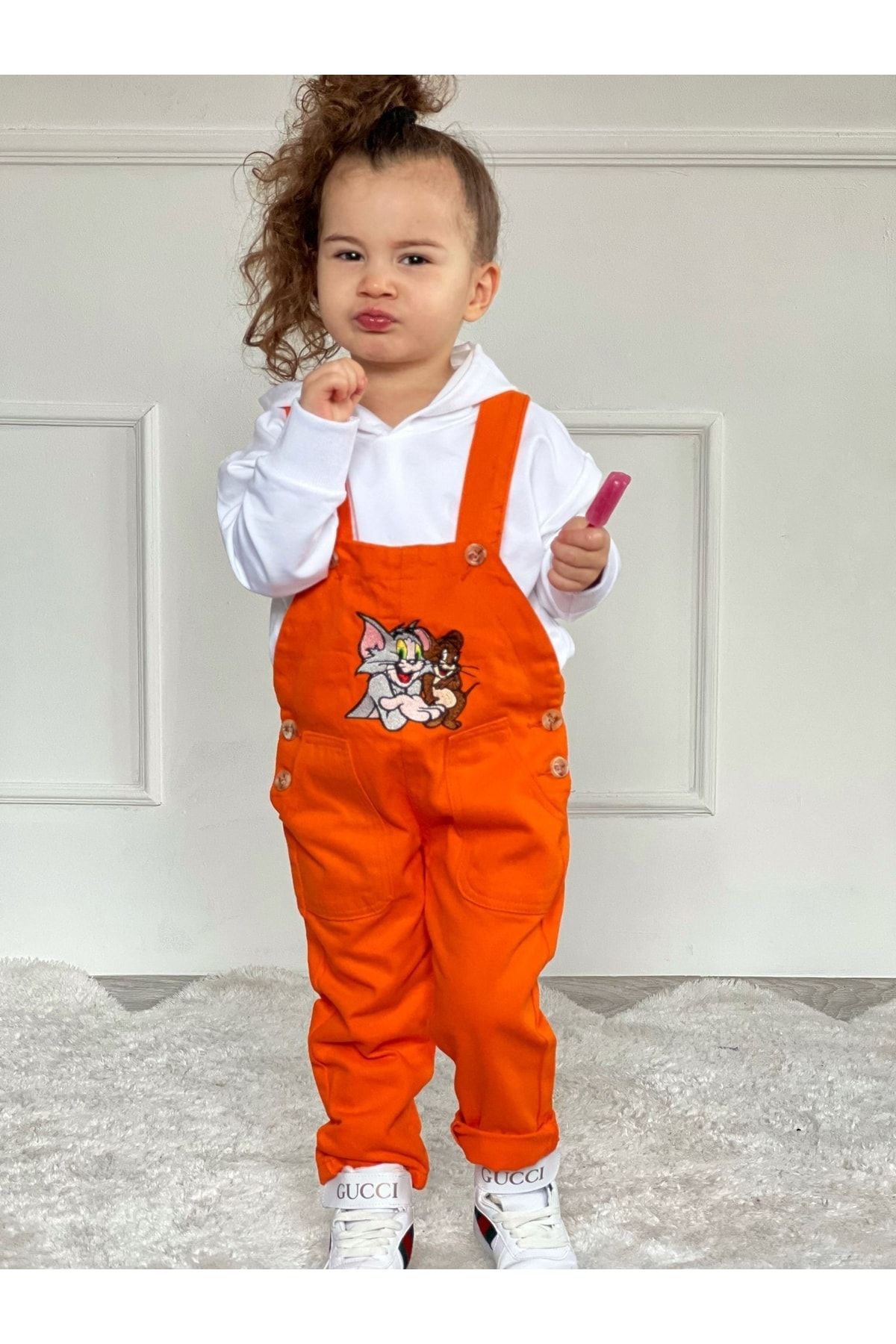 Kids orange jumpsuit hot sale