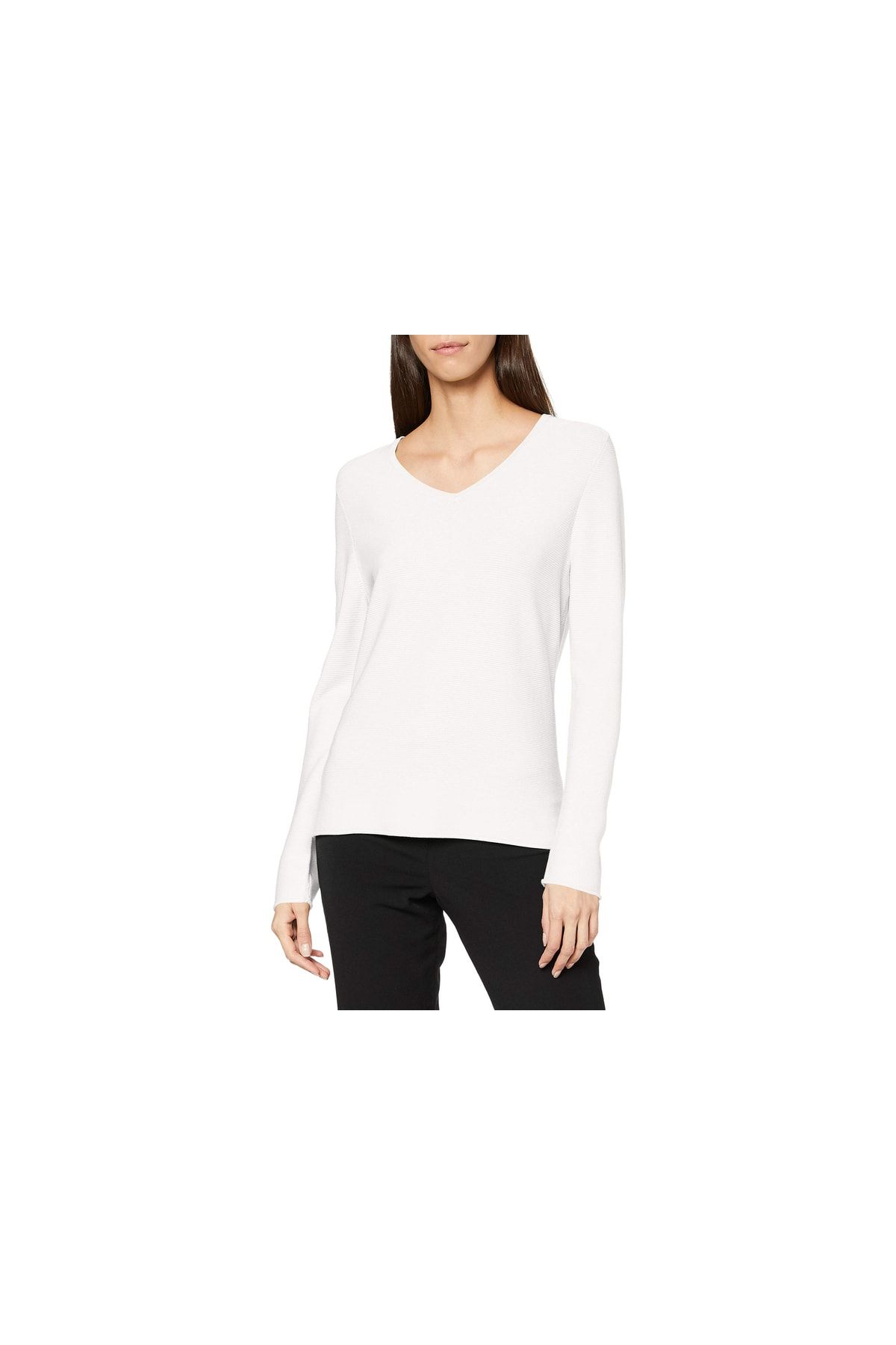 comma Pullover Weiß Regular Fit Fast ausverkauft
