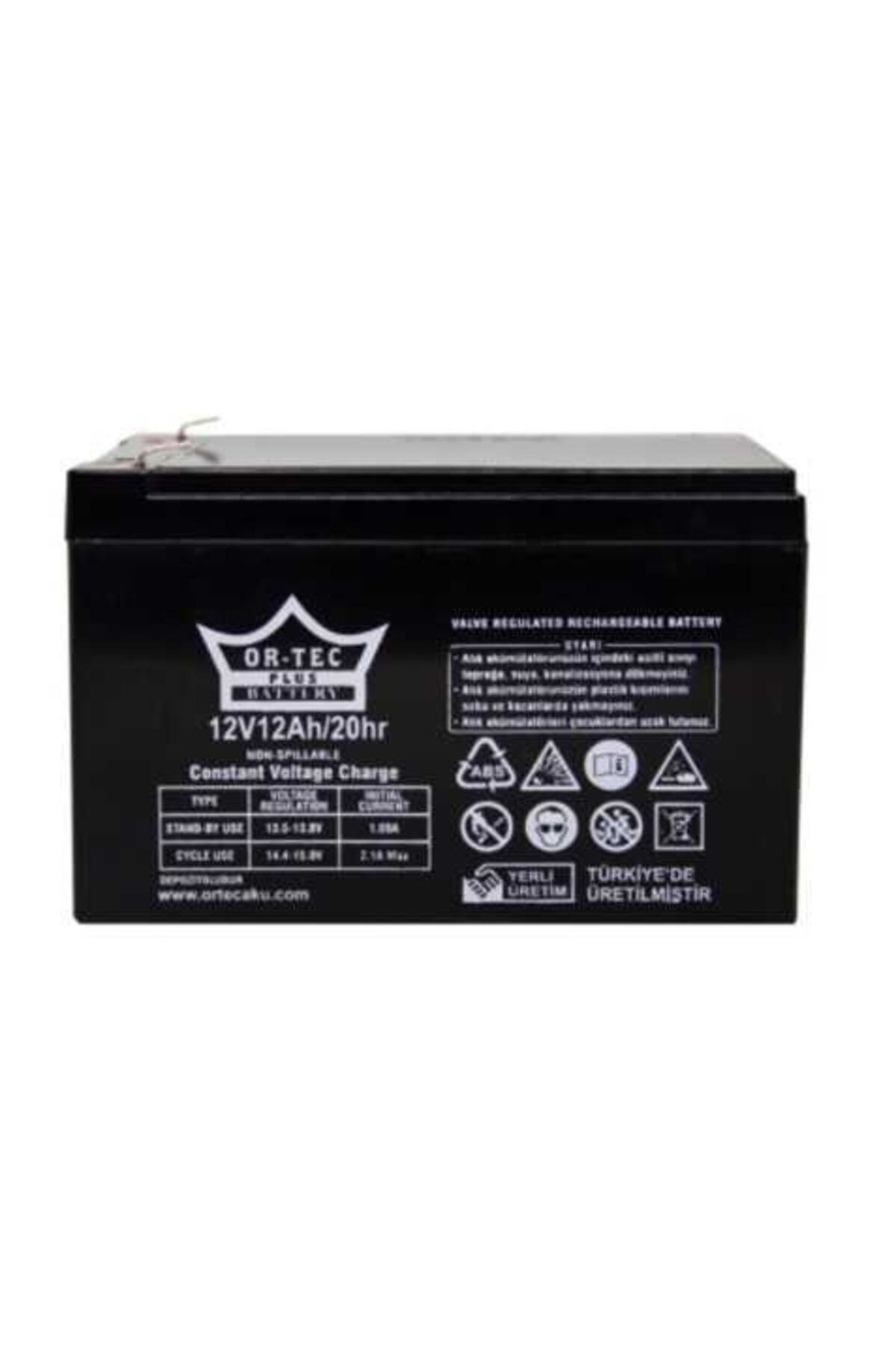 ORTEC 12v 12ah Bakımsız Kuru Akü