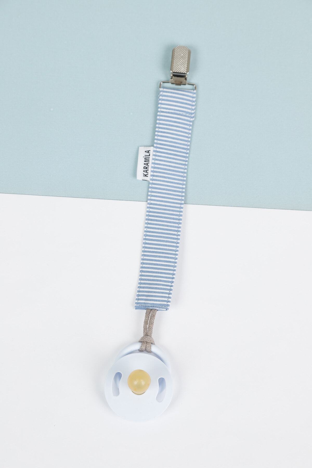 KARAMİLA 4’lü Erkek Bebek Emzik Askısı- Emzik Zinciri-emzik Tutacağı-erkek Bebek Hediyesi fotoğrafı 3 (önizleme)