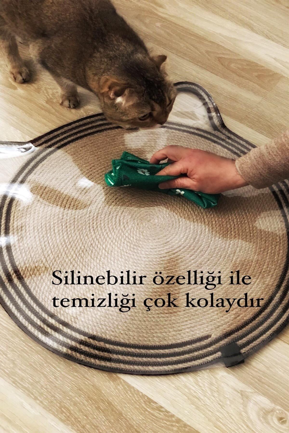 Cat scratching food mat online