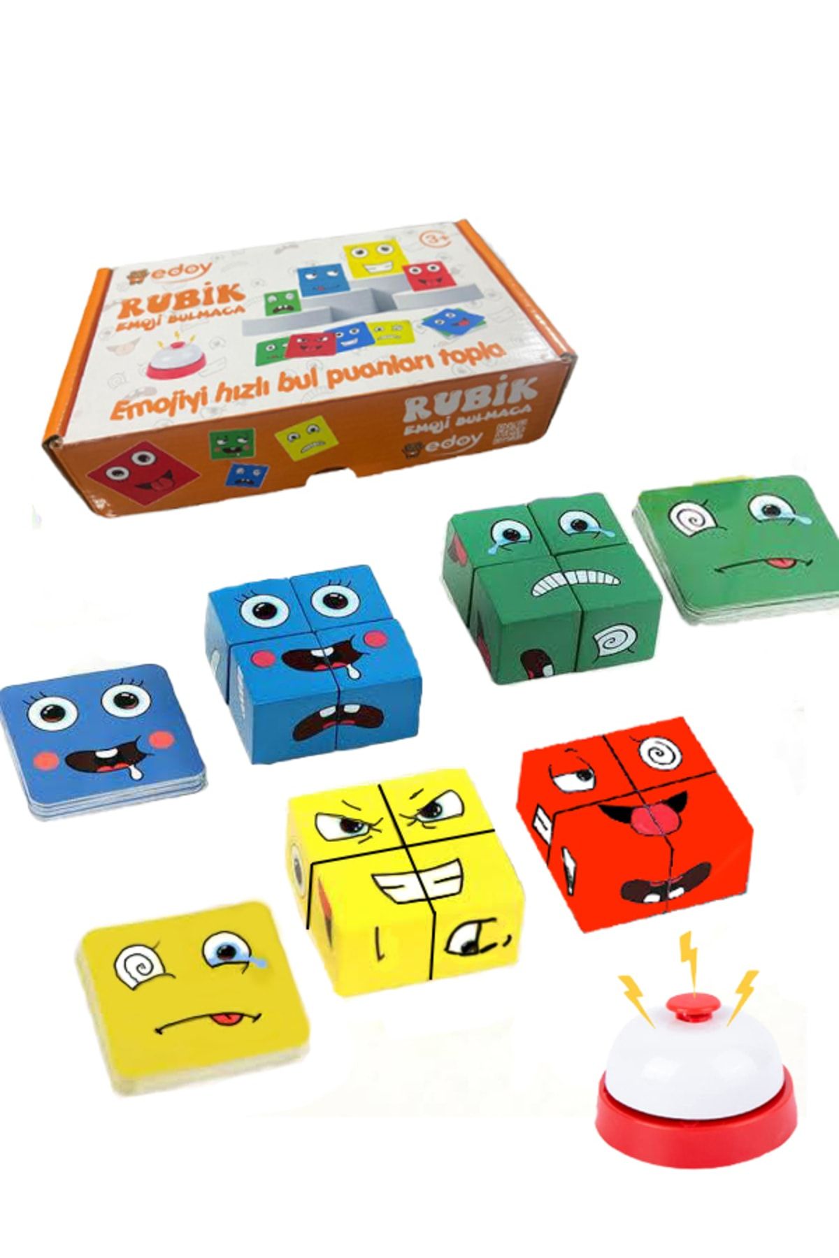 edoy-Fun with Emoji Puzzle| A Box Game Toy for Testing Visual Memory 5