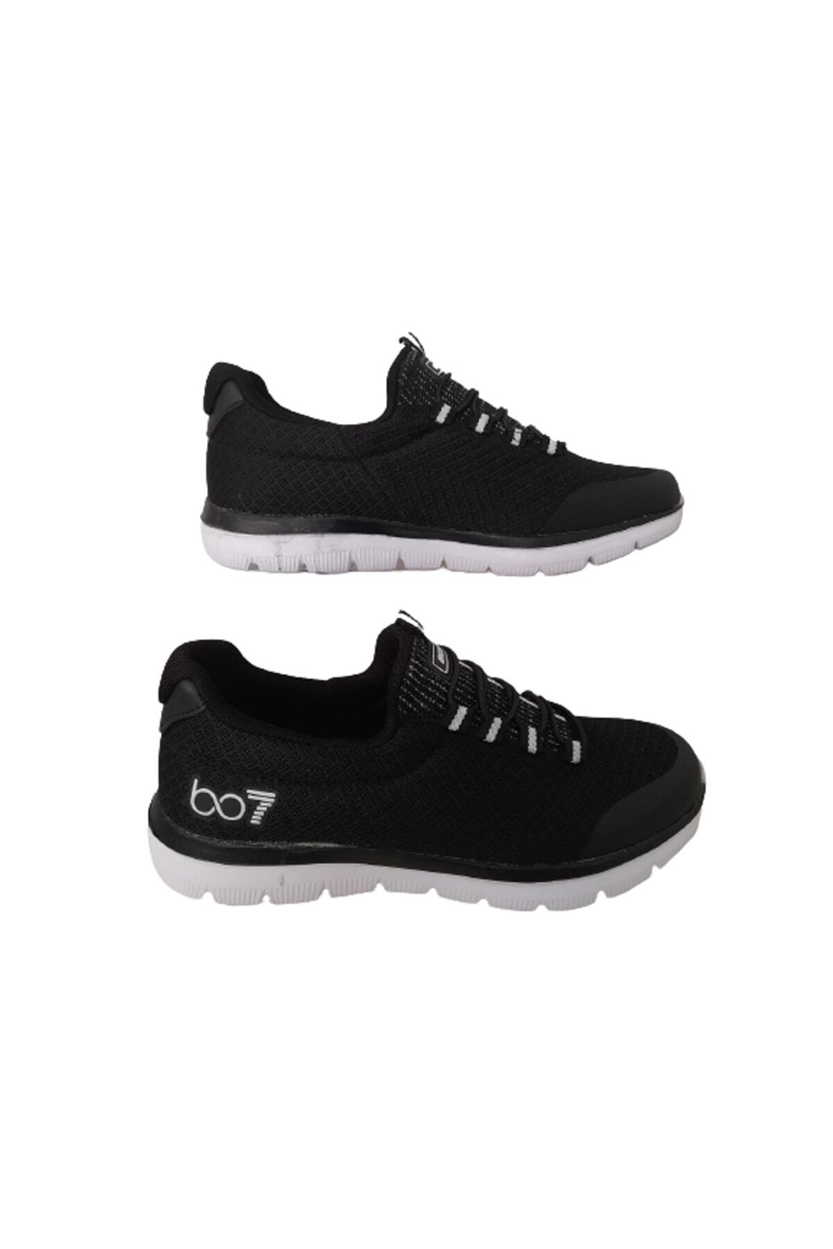 Best Of-Bestof Pantofi de mers casual unisex, elastici, alb-negru 2