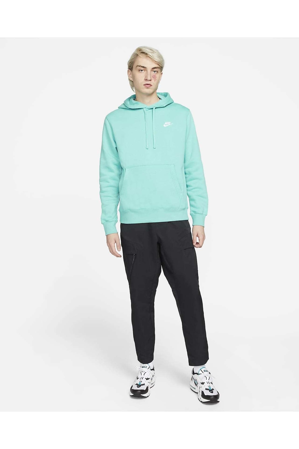 سویشرت اسپرت نایکی مردانه پلی استر سبز اسپرت راسته Regular/رگولار    Regular/رگولار اسپرت | Nike Est671 - تصویر 2