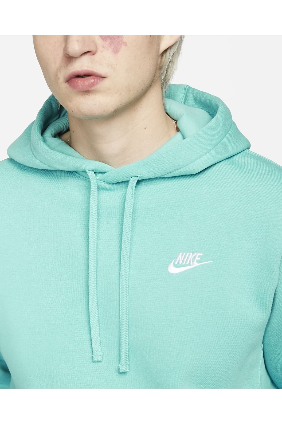 سویشرت اسپرت نایکی مردانه پلی استر سبز اسپرت راسته Regular/رگولار    Regular/رگولار اسپرت | Nike Est671 - تصویر 5