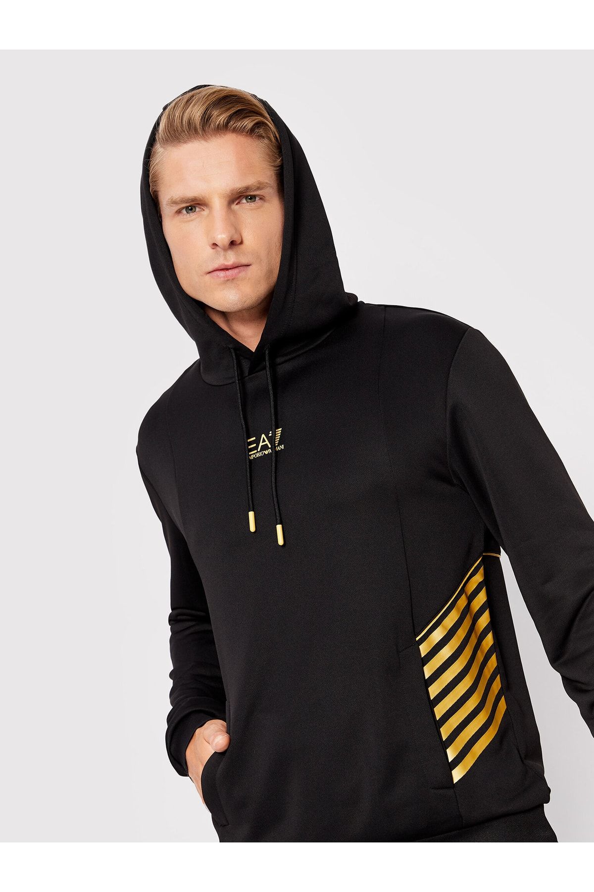 Ea7 top sweatshirt black