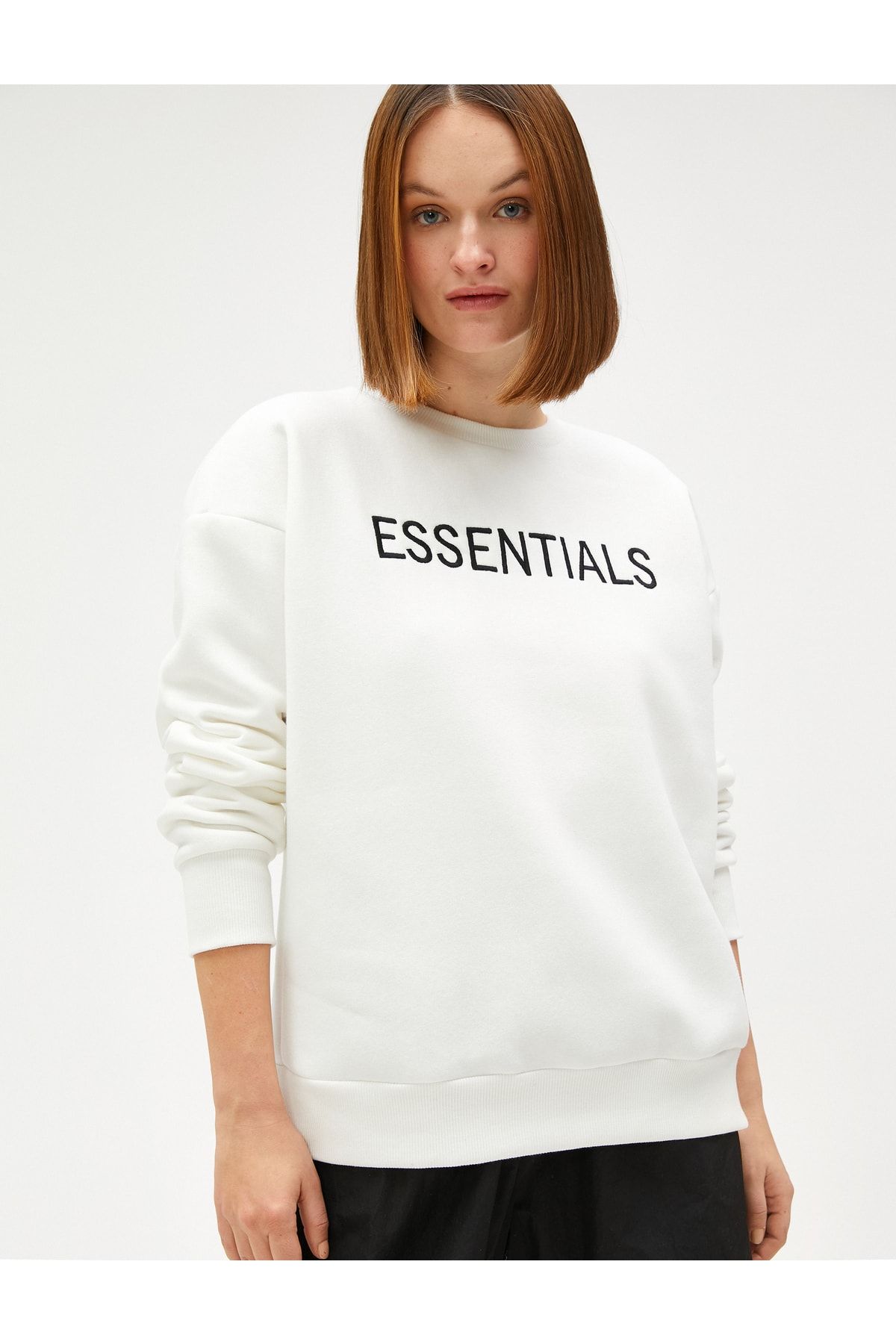 Koton Sweatshirt Weiß Regular Fit