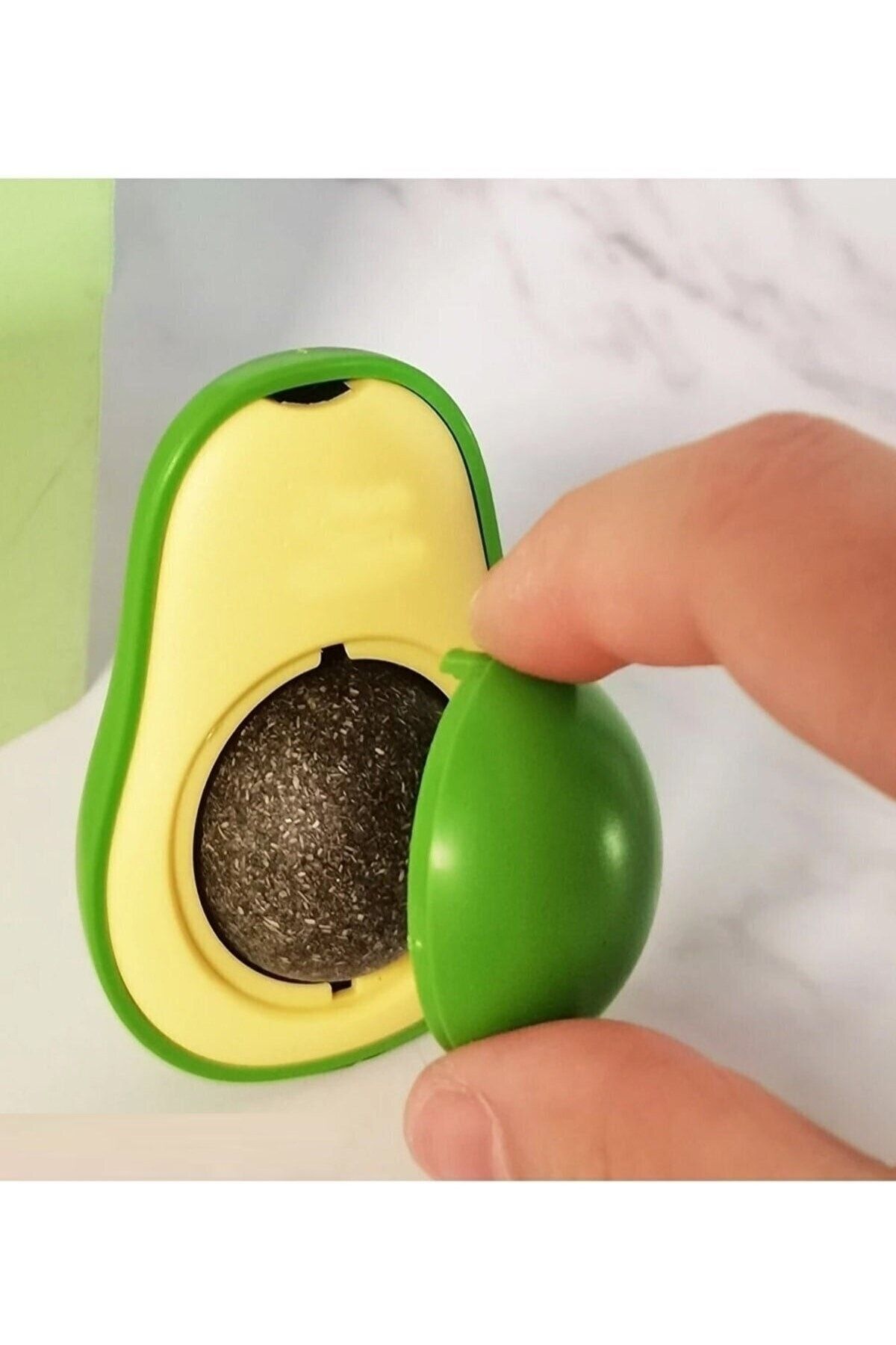 Hyd-Natural Catnip Edible Avocado Catnip Herb Play Ball Toy Ball Toy Cat Licking Ball 3