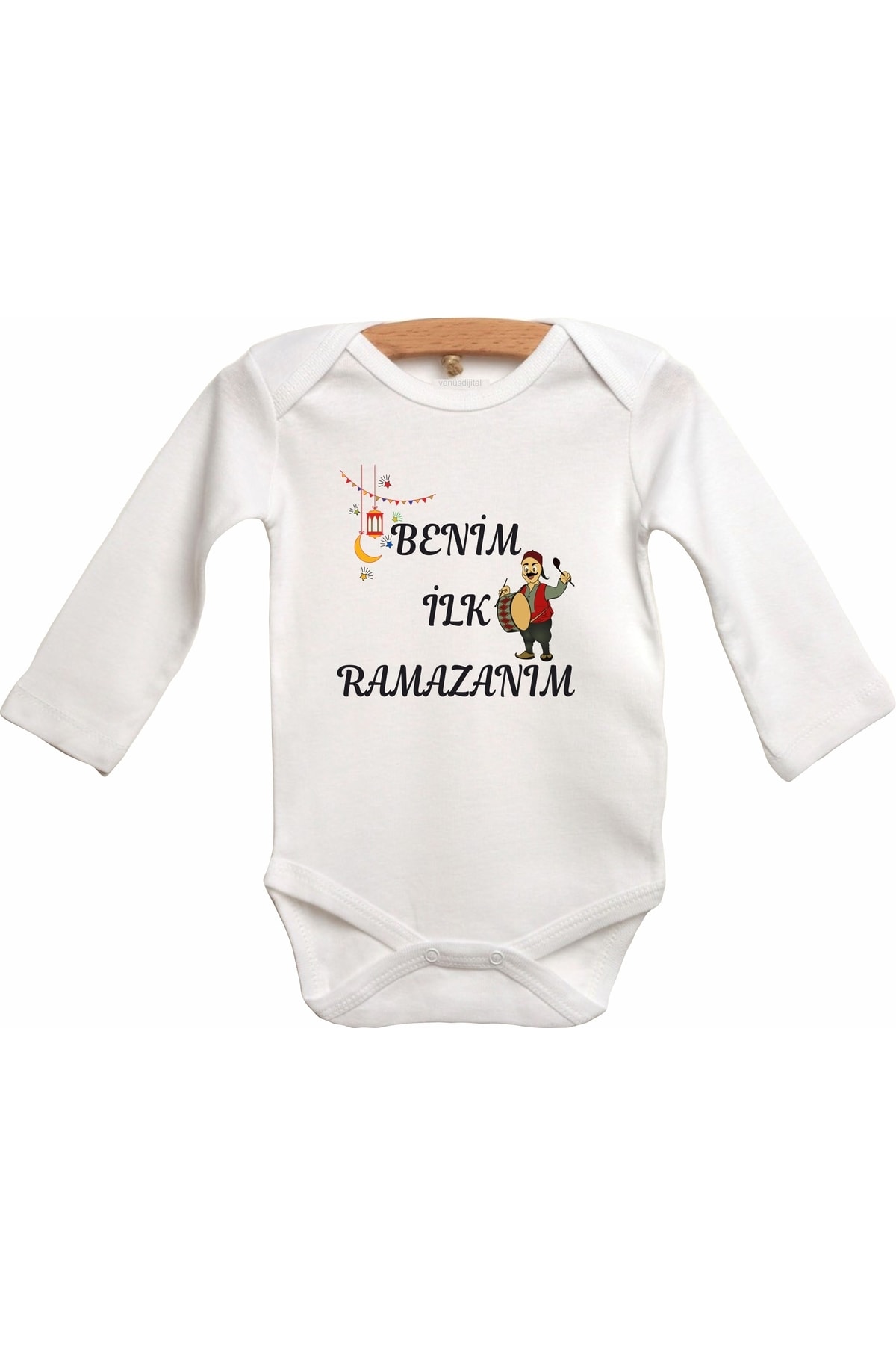  اولین بادی نوزادی آستین بلند طرح‌دار مخصوص ماه رمضان من