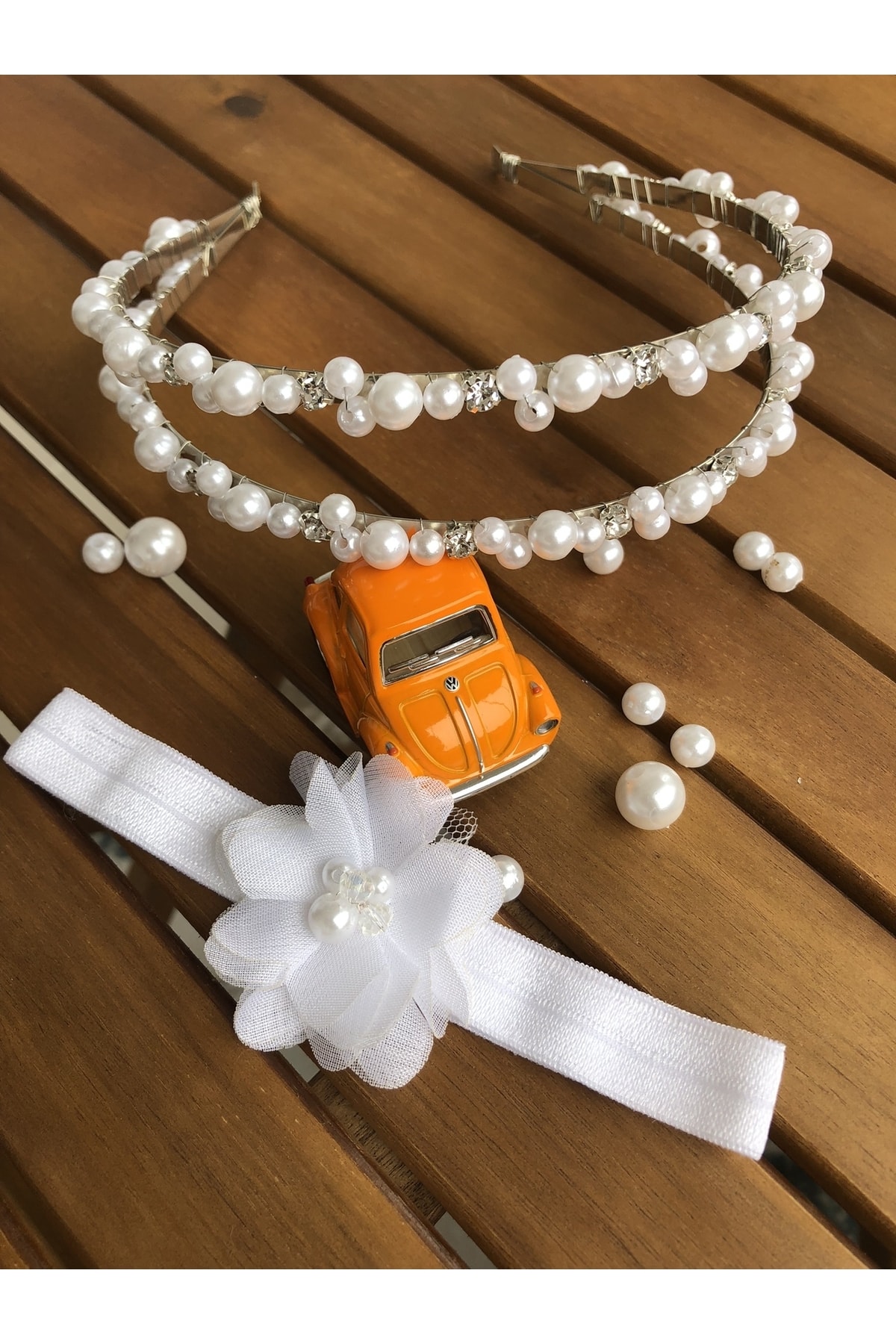 Kadamorganik Inci 2'li Anne Bebek Lohusa Tacı fotoğrafı 3 (önizleme)