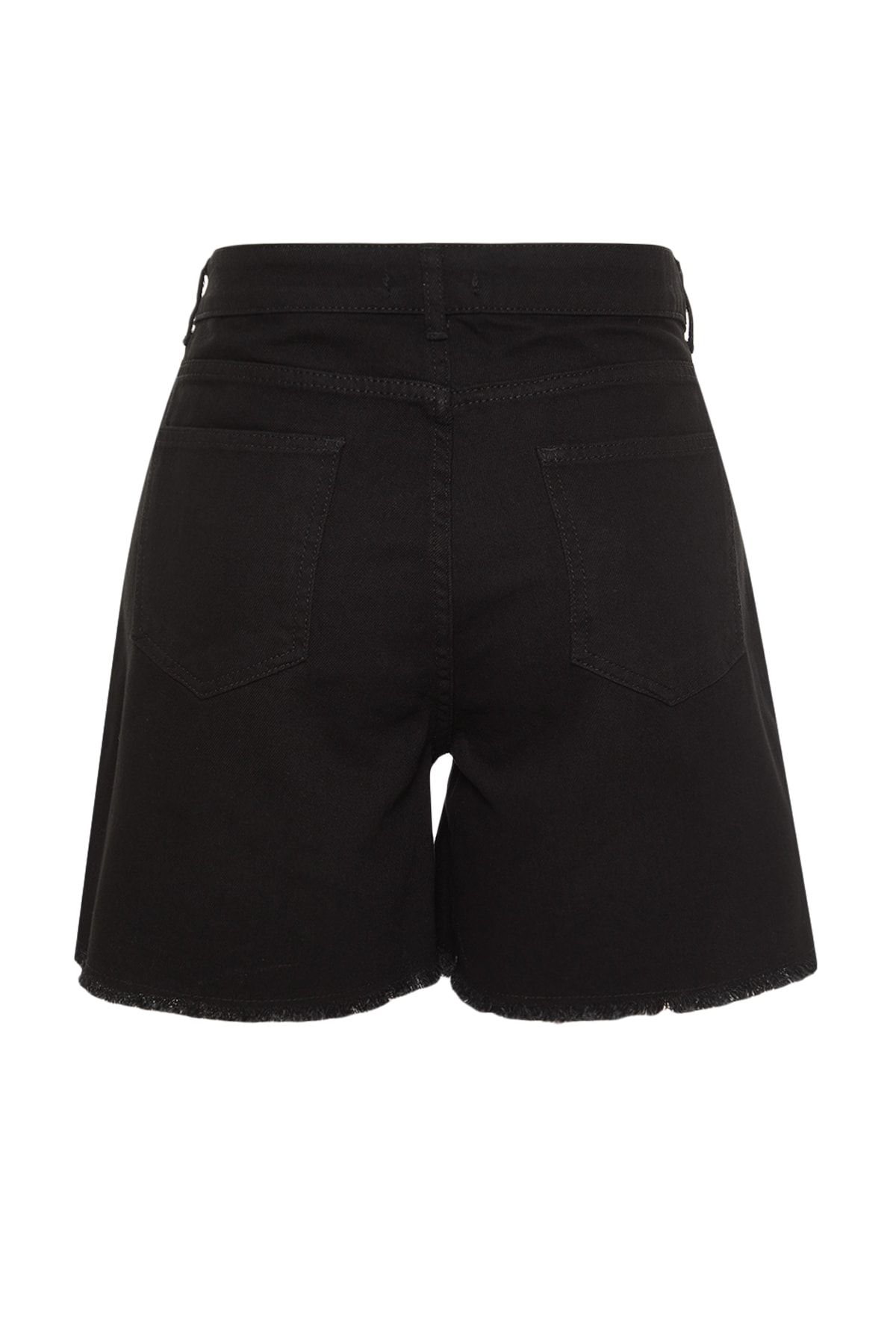 Dark high waisted hot sale denim shorts
