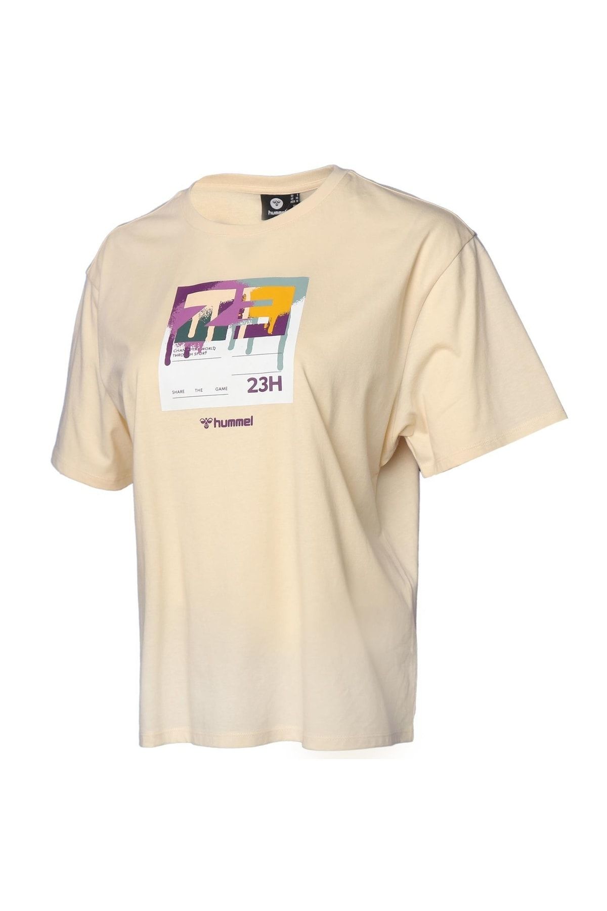 HUMMEL T-Shirt - Beige - Trendyol