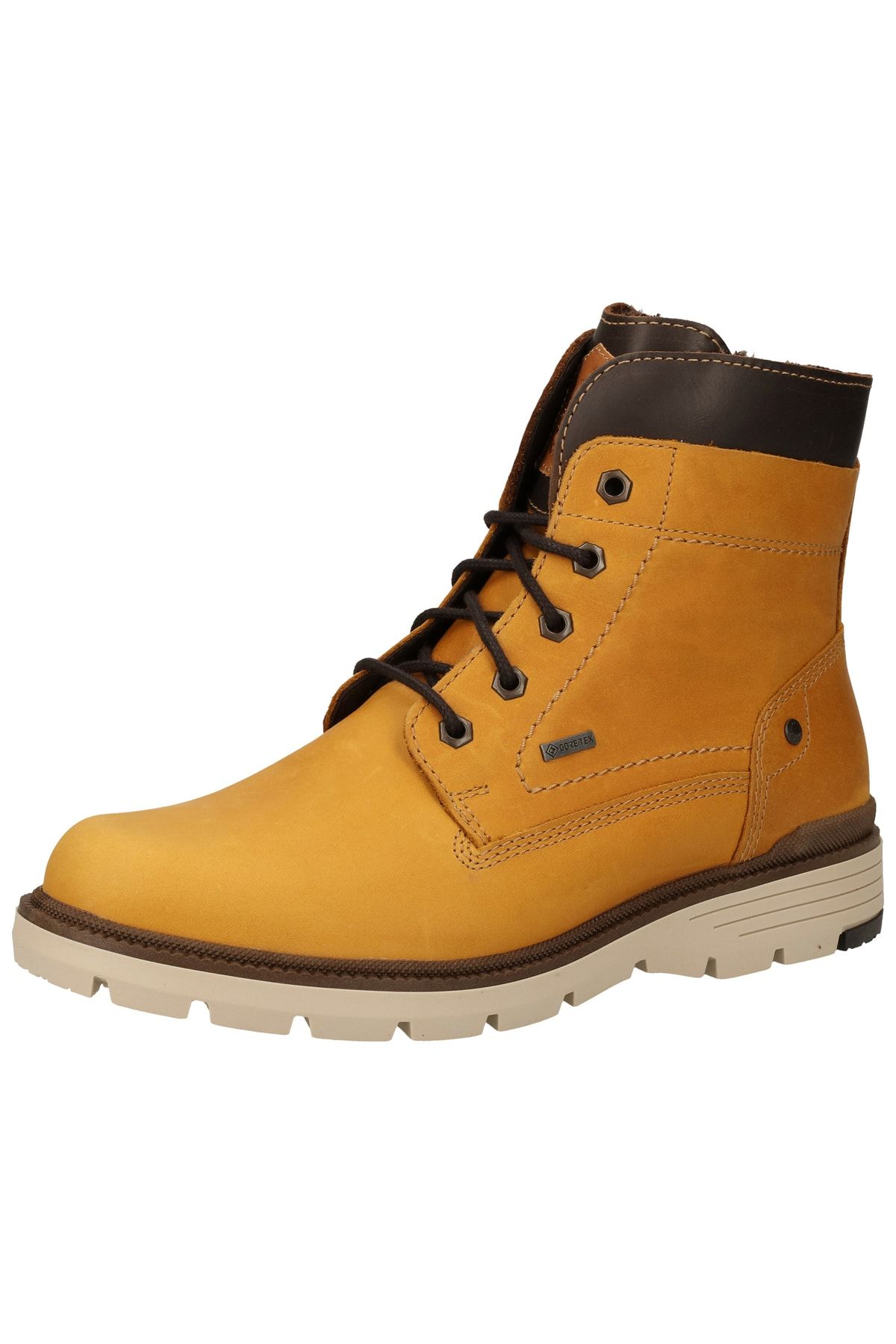 Fretz Men Stiefelette Gelb Blockabsatz Fast ausverkauft