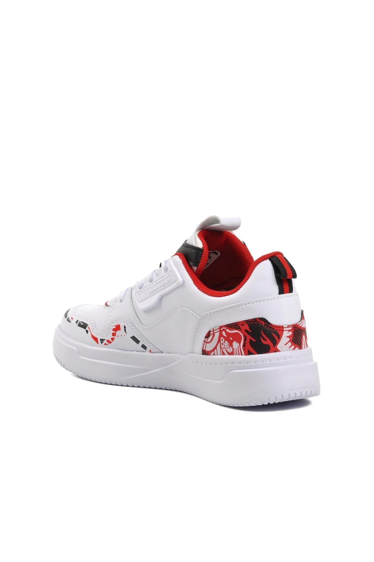 No Fear-Nfr-1001 Unisex White and Red Sneaker 4