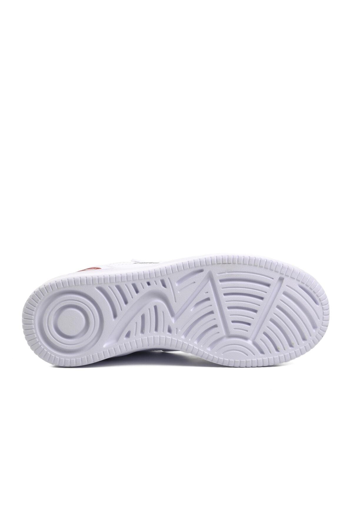 No Fear-Nfr-1001 Unisex White and Red Sneaker 5