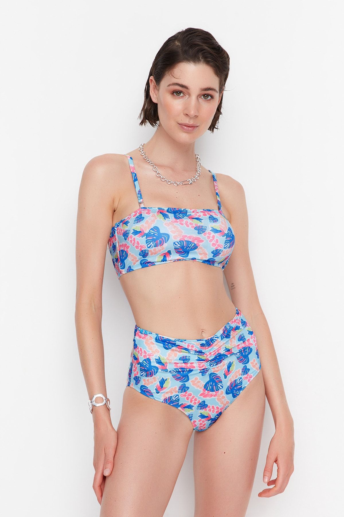 High waisted shop ruffle bikini bottom