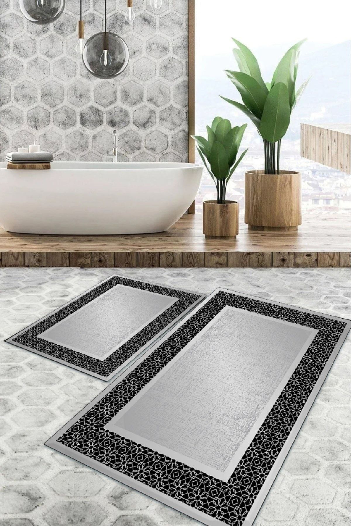 Gray bath 2025 mat set