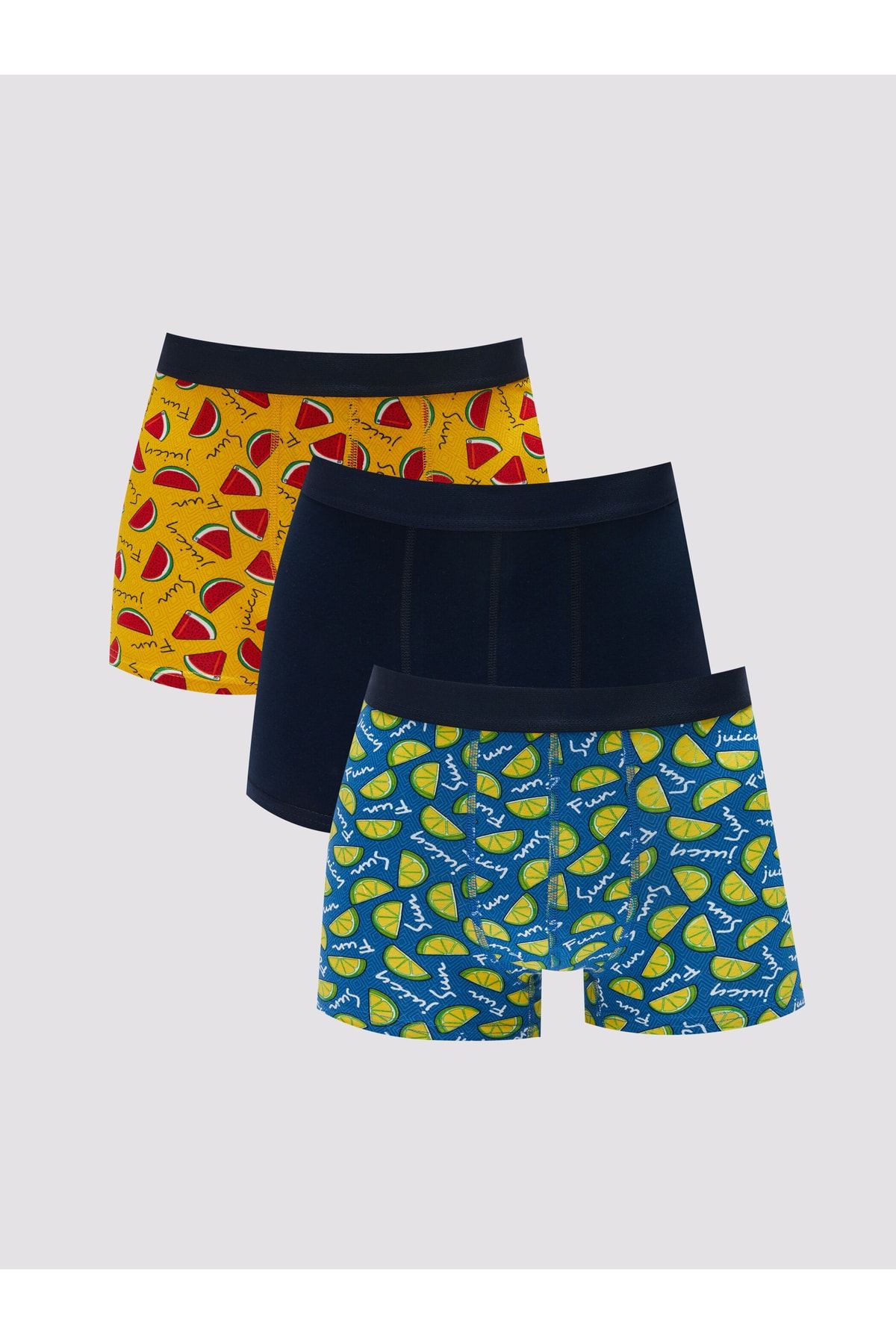 LC Waikiki Boxershorts Dunkelblau 3er-Pack Fast ausverkauft