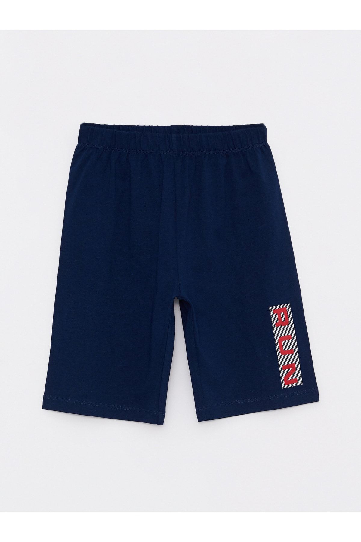 LC Waikiki-Elastic Waist Printed Cotton Boys' Pajama Shorts 2-Piece 4