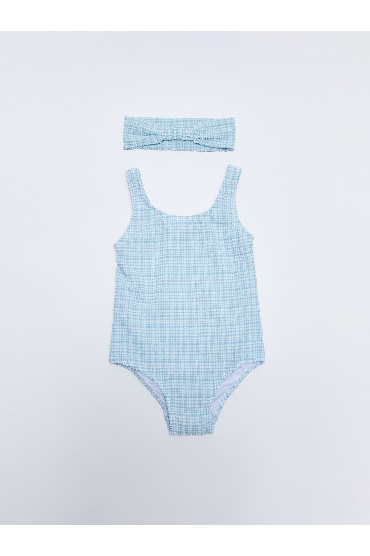 LC Waikiki Badeanzug Blau Unifarben Fast ausverkauft