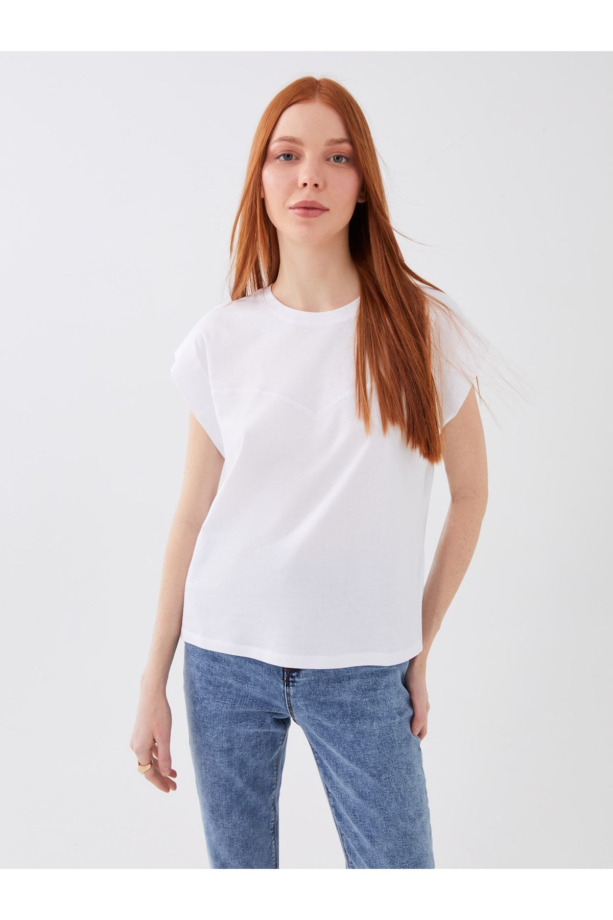 LC Waikiki T-Shirt Weiß Regular Fit