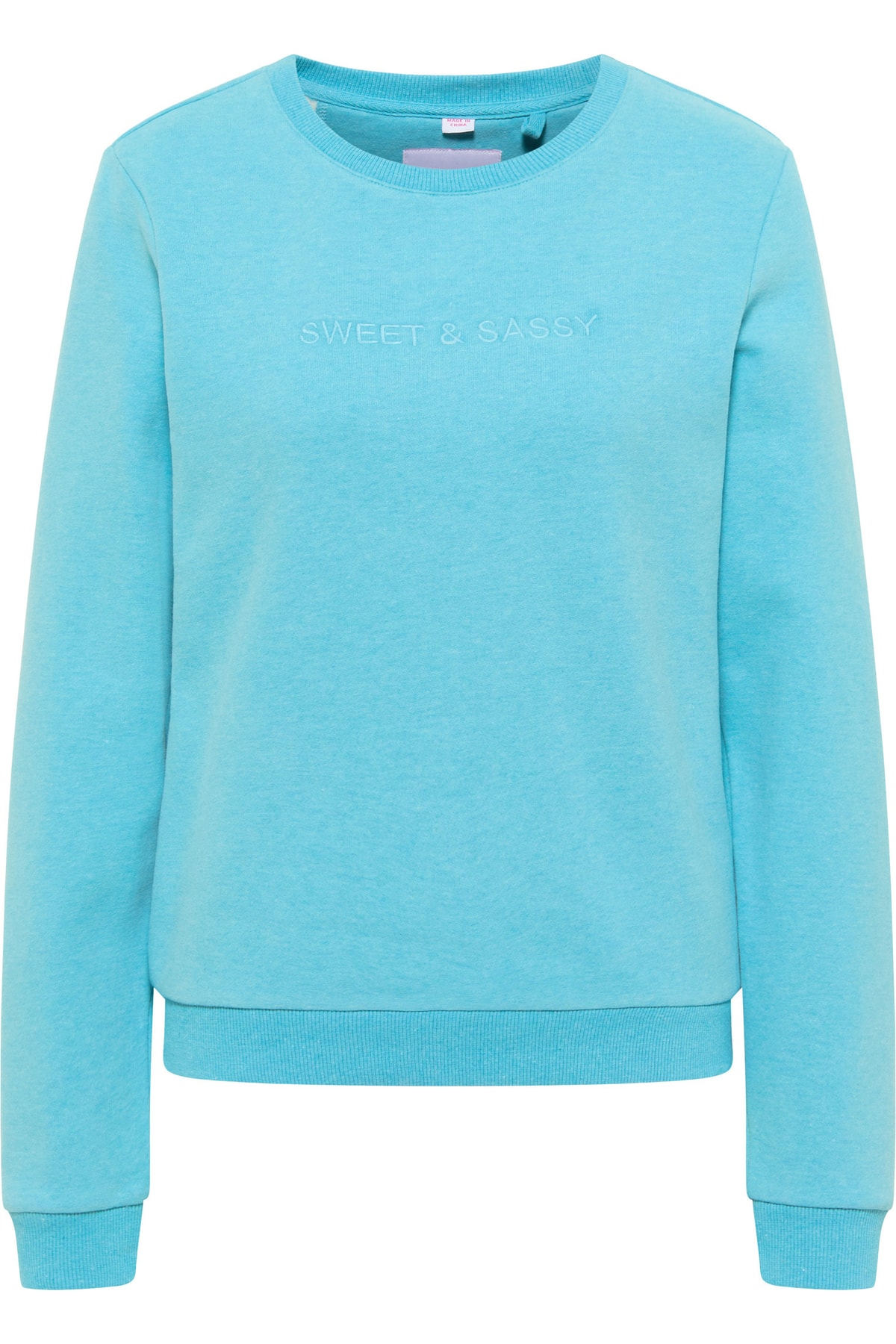 myMo Sweatshirt Blau Regular Fit Fast ausverkauft