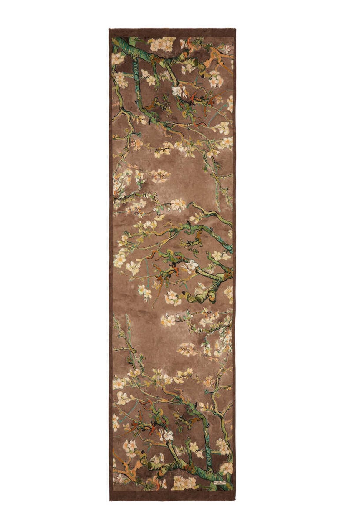 Bursa İpek-Mink Almond Flower Silk Scarf 4