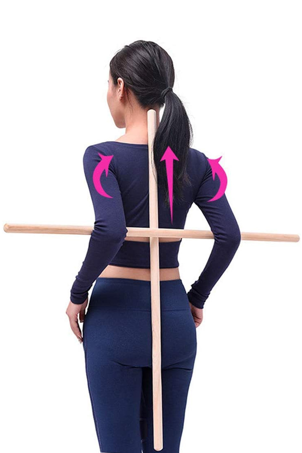 Esnivus Yoga Stick Pilates Fitness Spor Aleti Vücut Esneme Gerdirme