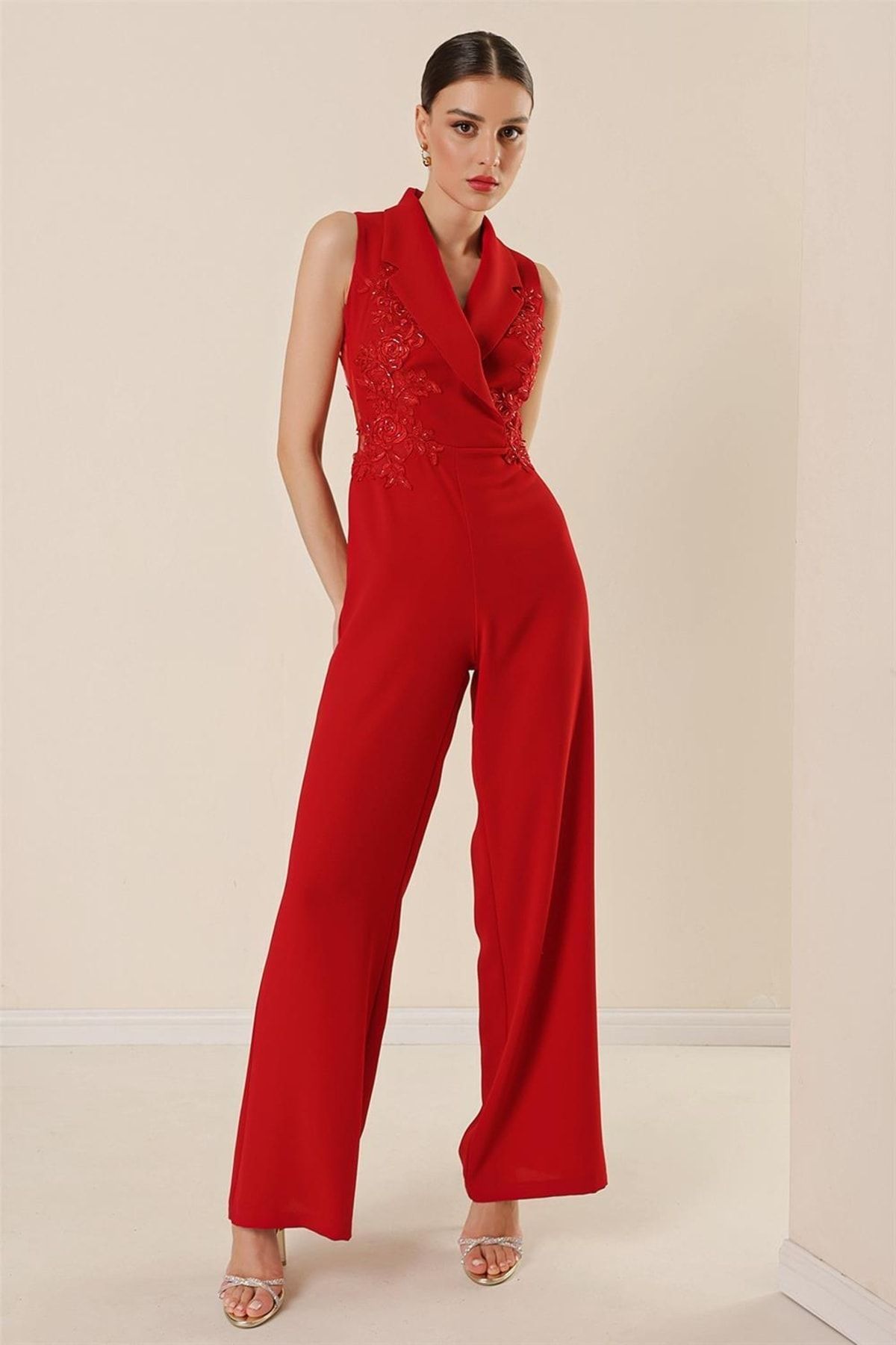 Next red jumpsuit hotsell