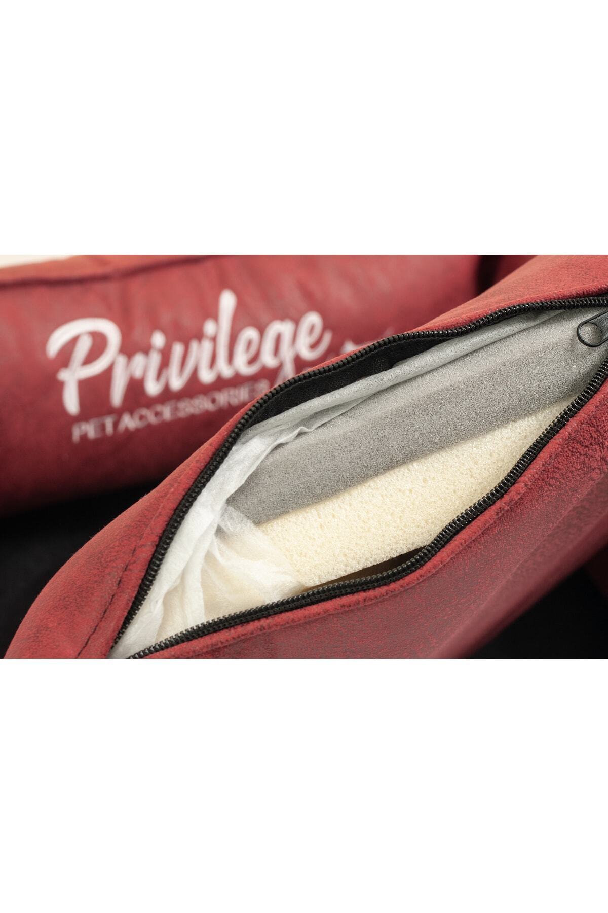 Privilege Premium Visco Kırmızı Kedi Yatağı Medium