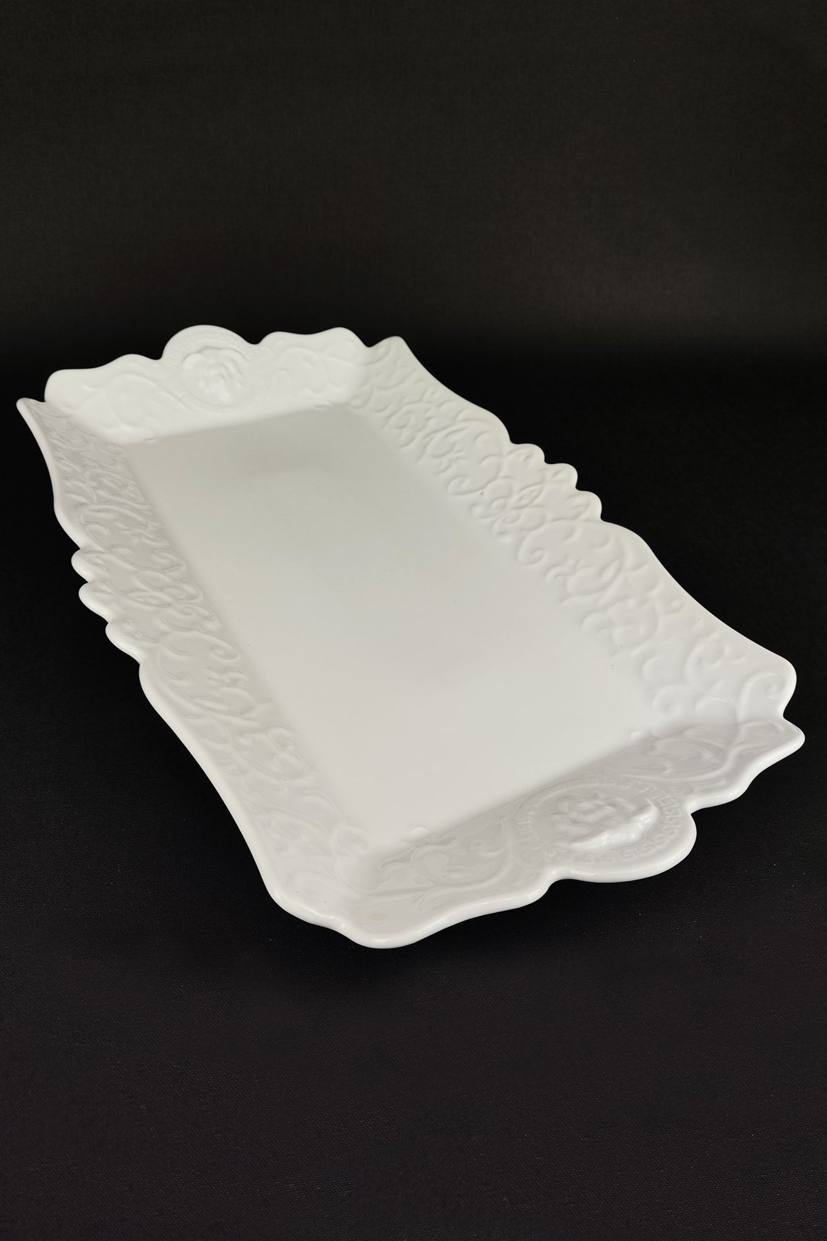 Digithome-Veronica Porcelain Rectangular Presentation Plate – Lmg 752-l C320.113 2
